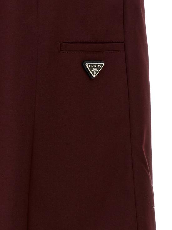 26SS 프라다 스커트 P197ZSOOO187PF0403 Burgundy - PRADA