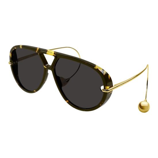 25FW 보테가베네타 선글라스 Bv1273s 호피무늬 에비에이터 - BOTTEGA VENETA