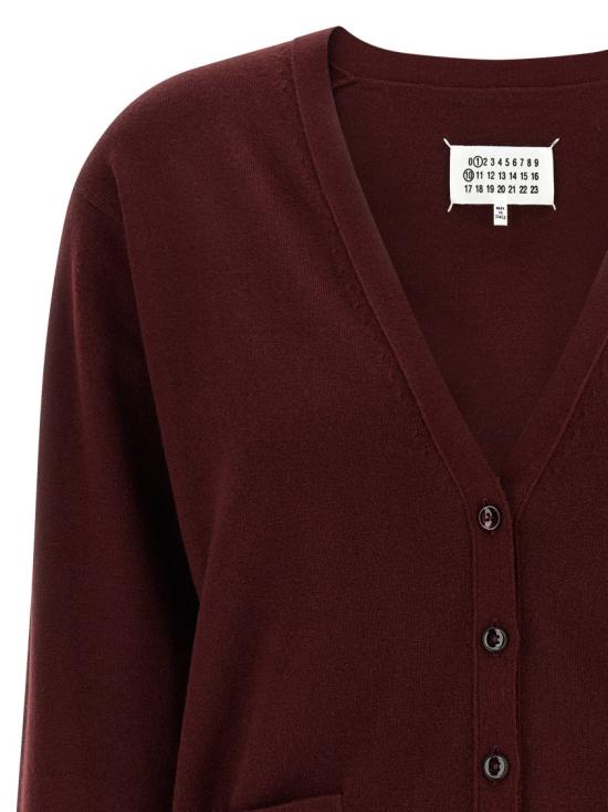 26SS 마르지엘라 울 가디건 S51HP0026M13225211 Burgundy - MAISON MARGIELA