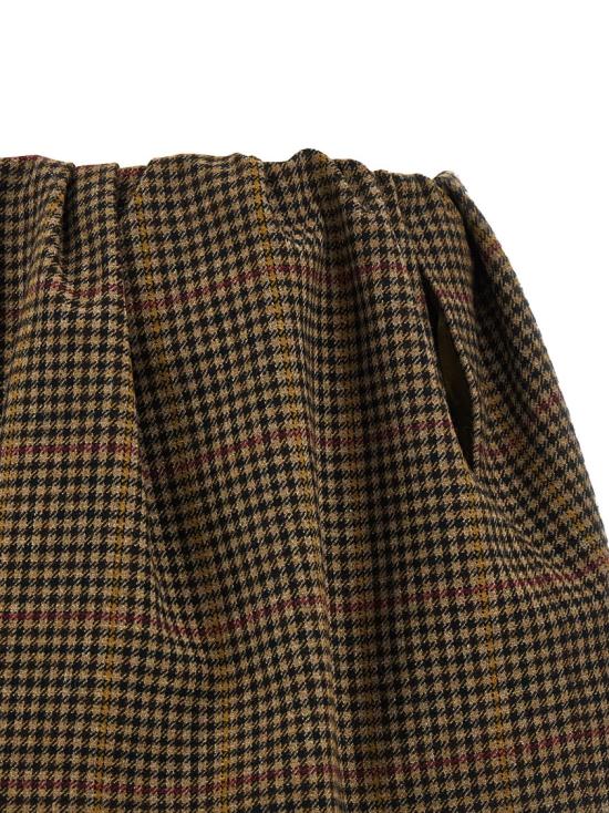 26SS 미우미우 하운드투스 체크 미니스커트 MG2594SOOO181JF0040 Brown - MIU MIU