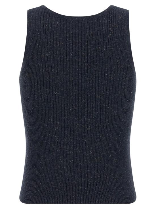 26SS 브루넬로 쿠치넬리 탑 M9A822220C7186 Blue - BRUNELLO CUCINELLI