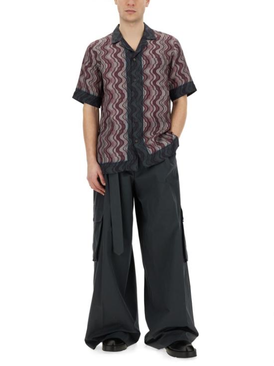  드리스 반 노튼 반팔 셔츠 020725 8099401 Grey - DRIES VAN NOTEN