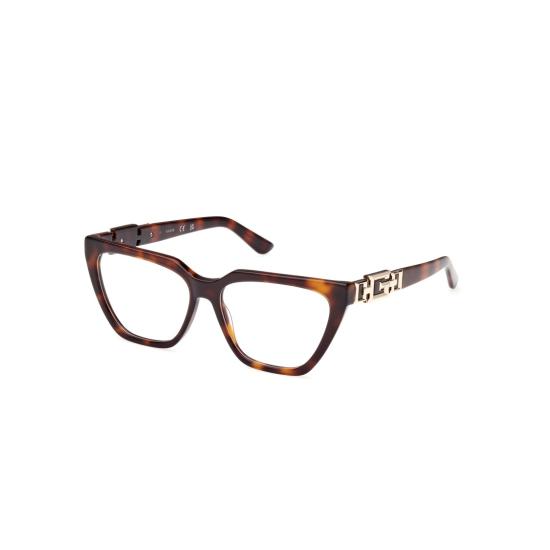  게스 안경 Gu2985 54052 오버사이즈 스퀘어 호피무늬 안경 - GUESS