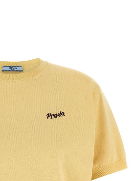26SS 프라다 니트웨어 P24B3DSOOO19DAF05BN Yellow - PRADA