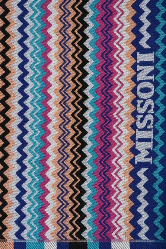  미소니 머플러/스카프 파란색 울 스카프 - MISSONI