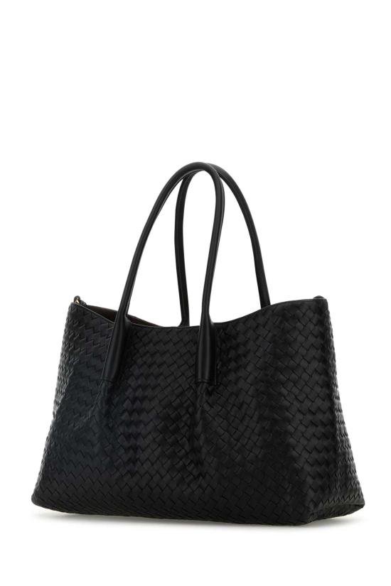 26SS 보테가베네타 라지 피나코테카 숄더백 817166V5AG1 1206 Black - BOTTEGA VENETA