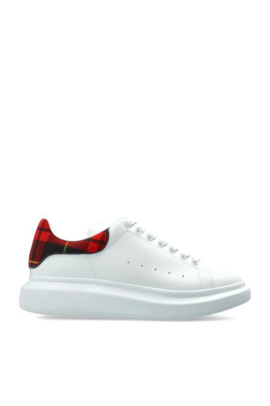 26SS 알렉산더 맥퀸 오버사이즈 드 스니커즈 553680 WIAJQ 9202 WHITE RED DOM
