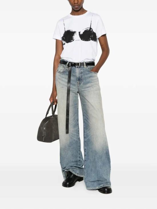 26SS 지방시 탑 BW70FJP7FQ116 116 WHITE BLACK - GIVENCHY