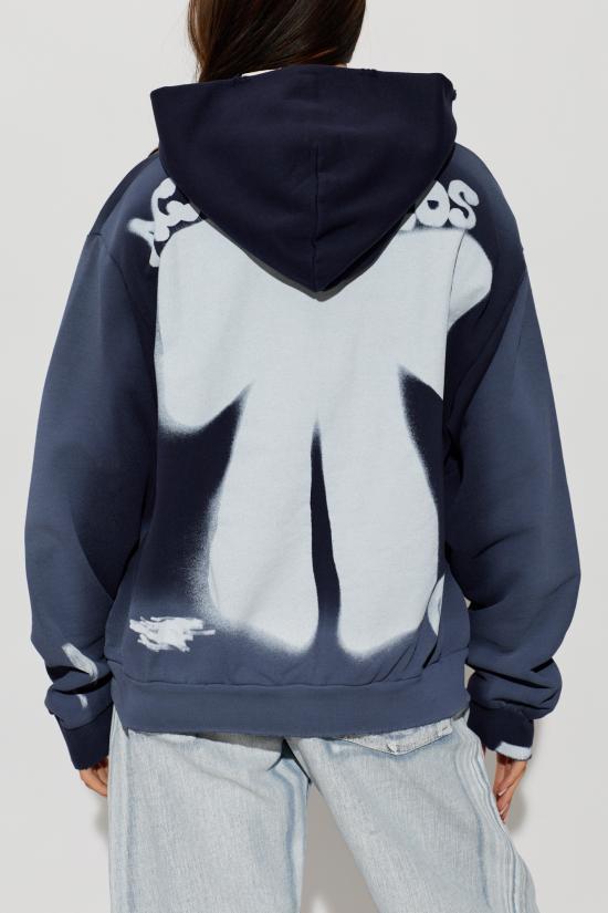 26SS 아크네 스튜디오 후드 티셔츠 CI0222 885 BLU DOM - ACNE STUDIOS