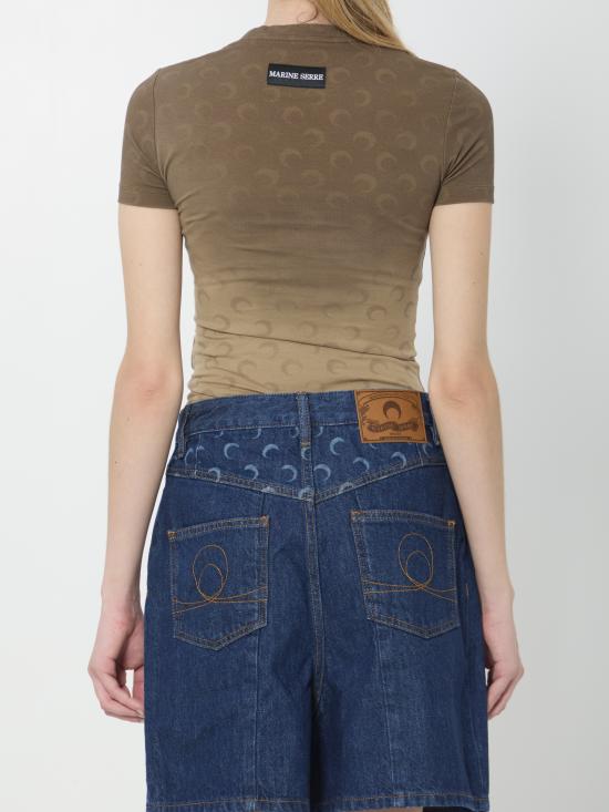 26SS 마린세르 반팔 티셔츠 WTT012AC BROWN - MARINE SERRE