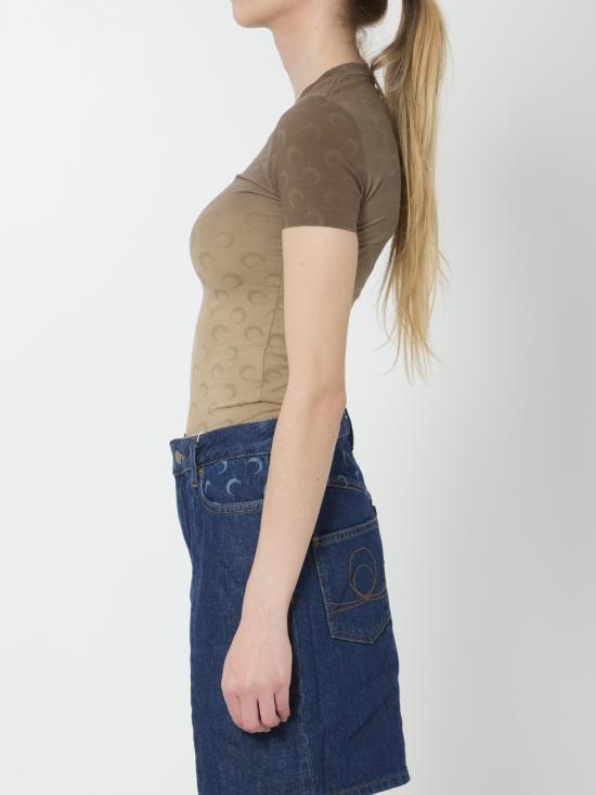 26SS 마린세르 반팔 티셔츠 WTT012AC BROWN - MARINE SERRE