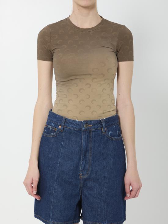 26SS 마린세르 반팔 티셔츠 WTT012AC BROWN