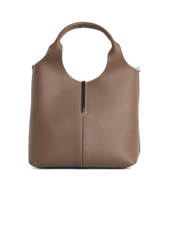 26SS 토즈 레더 미니 토트 쇼핑백 XBWEBRF0100UBLS818 Brown