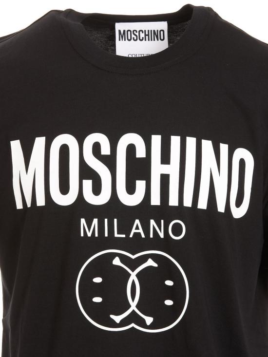  모스키노 반팔 티셔츠 071952411555 Black - MOSCHINO