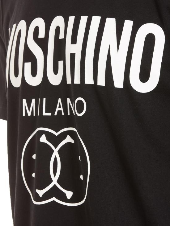  모스키노 반팔 티셔츠 071952411555 Black - MOSCHINO