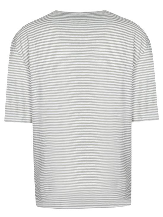 26SS 오피신 제네랄 탑 S26MTEE201 GREY White - OFFICINE GENERALE
