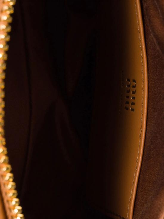 26FW 미우미우 보 레더 백 5BB192VOOO2CRW F0046 BROWN - MIU MIU