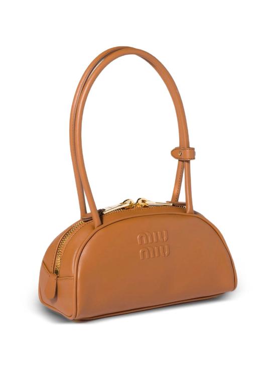 26FW 미우미우 보 레더 백 5BB192VOOO2CRW F0046 BROWN - MIU MIU