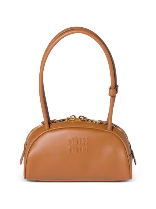 26FW 미우미우 보 레더 백 5BB192VOOO2CRW F0046 BROWN