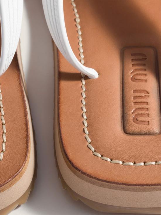 26SS 미우미우 스트랩 샌들 5Y638EF0053ZMW F0009 WHITE - MIU MIU