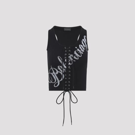 26SS 발렌시아가 반팔 티셔츠 858152TTVO2 1070 BLACK - BALENCIAGA