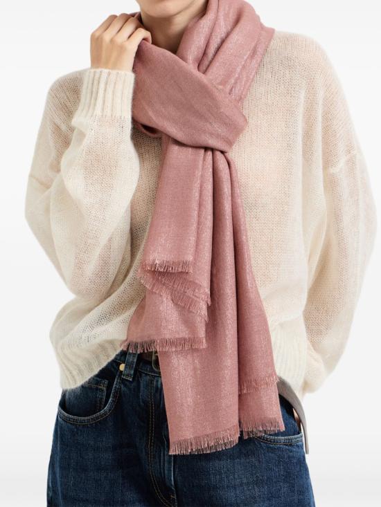26SS 브루넬로 쿠치넬리 머플러/스카프 MSCDAR097C9399 ROSA ANTICO - BRUNELLO CUCINELLI