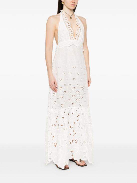 26SS 에르마노 설비노 미디 원피스 D484Q609QYD10602 BIANCO - ERMANNO SCERVINO