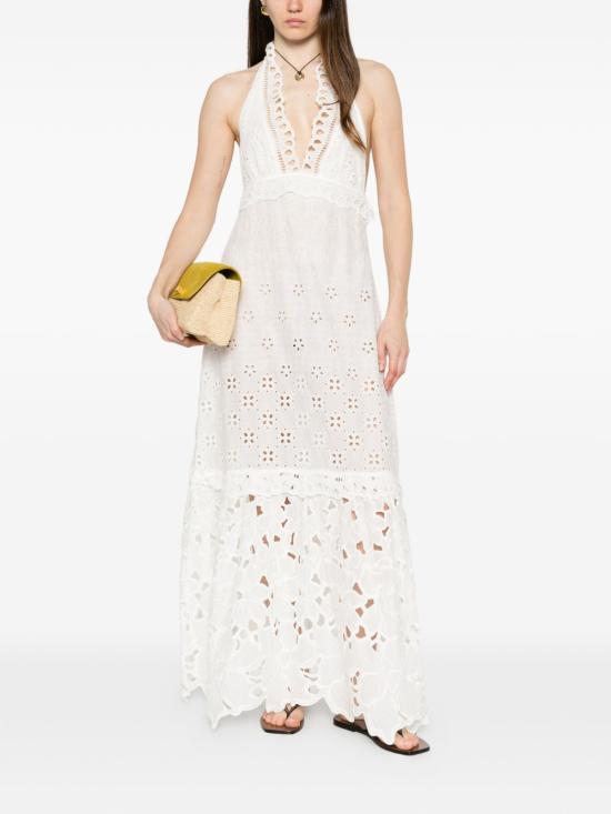 26SS 에르마노 설비노 미디 원피스 D484Q609QYD10602 BIANCO - ERMANNO SCERVINO