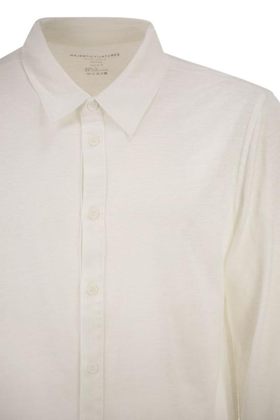 26SS 마제스틱필라쳐 긴팔 셔츠 S26M011HCH063 001 WHITE - MAJESTIC FILATURES