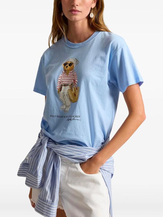 26SS 폴로 랄프로렌 반팔 티셔츠 211A12734 001 LIGHT BLUE - POLO RALPH LAUREN