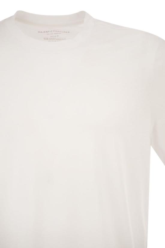 26SS 마제스틱필라쳐 반팔 티셔츠 S26M296HTS022 001 WHITE - MAJESTIC FILATURES