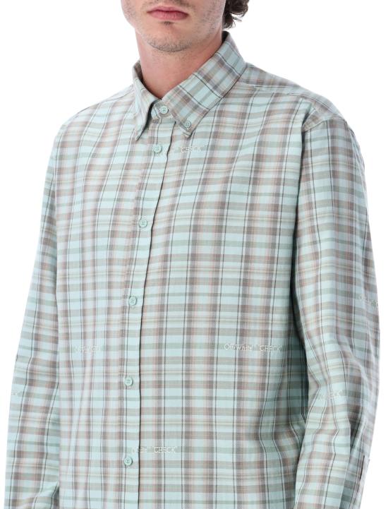26SS 오프화이트 긴팔 셔츠 OMGE04MS26FAB001 330 MINT - OFF WHITE