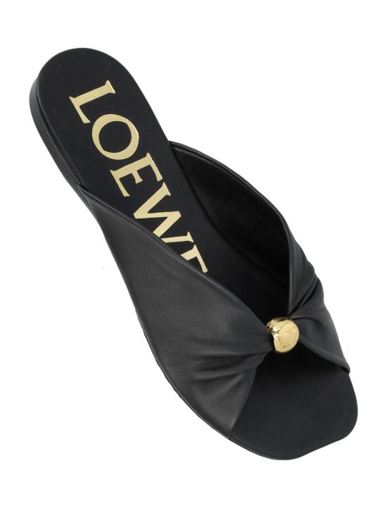 26FW 로에베 뮬/슬리퍼 LSLM465X01 1100 BLACK - LOEWE