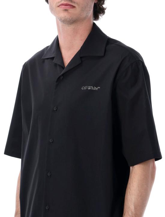 26SS 오프화이트 긴팔 셔츠 OMGG01FS26FAB003 0001 BLACK - OFF WHITE