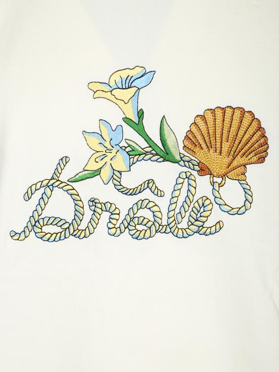 26SS 드롤드무슈 탑 KTS303 CO248 OW White - DROLE DE MONSIEUR