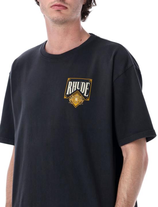 26SS 루드 반팔 티셔츠 RHSS26TT02012 6185 VINTAGE BLACK - RHUDE