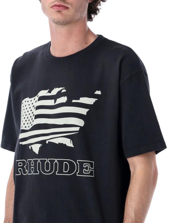 26SS 루드 반팔 티셔츠 RHSS26TT08012 3158 VINTAGE BLACK - RHUDE
