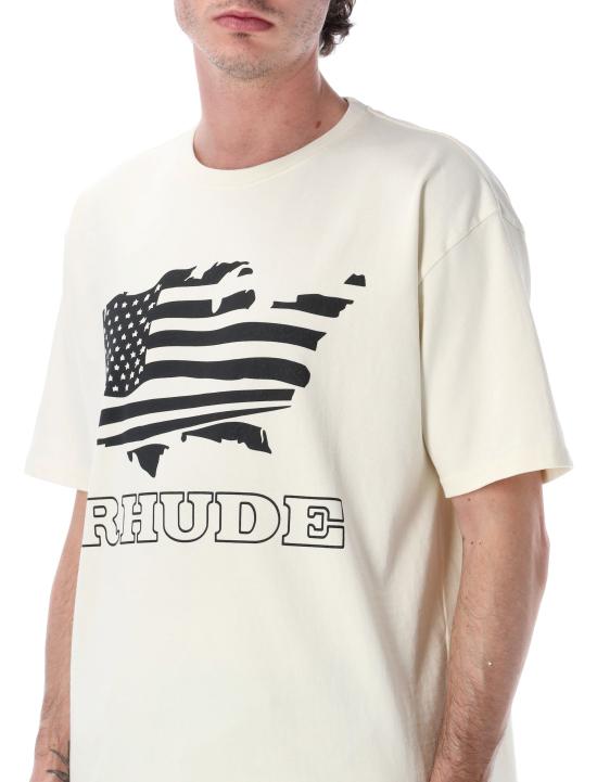 26SS 루드 반팔 티셔츠 RHSS26TT08012 3161 VINTAGE WHITE - RHUDE