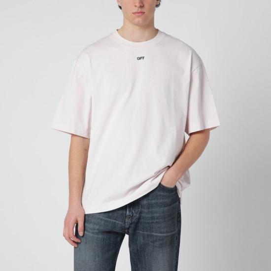 26SS 오프화이트 반팔 티셔츠 OMAA120S26JER00R 6080 MAUVE