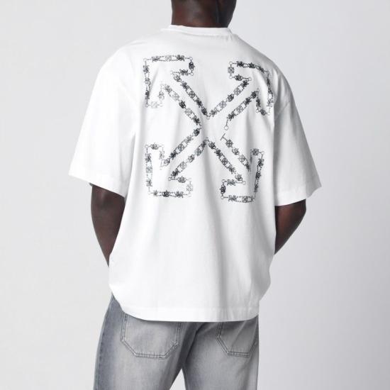 26SS 오프화이트 반팔 티셔츠 OMAA120S26JER004 1000 WHITE - OFF WHITE