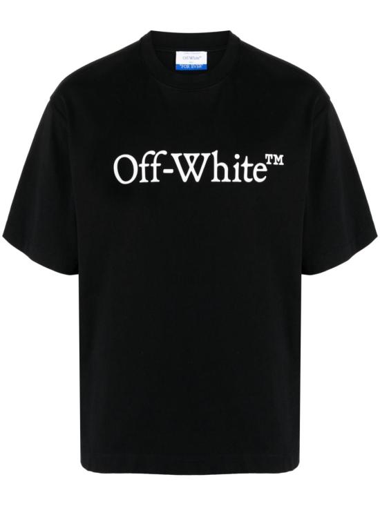 26SS 오프화이트 반팔 티셔츠 OMAA120C99JER008 1001 BLACK