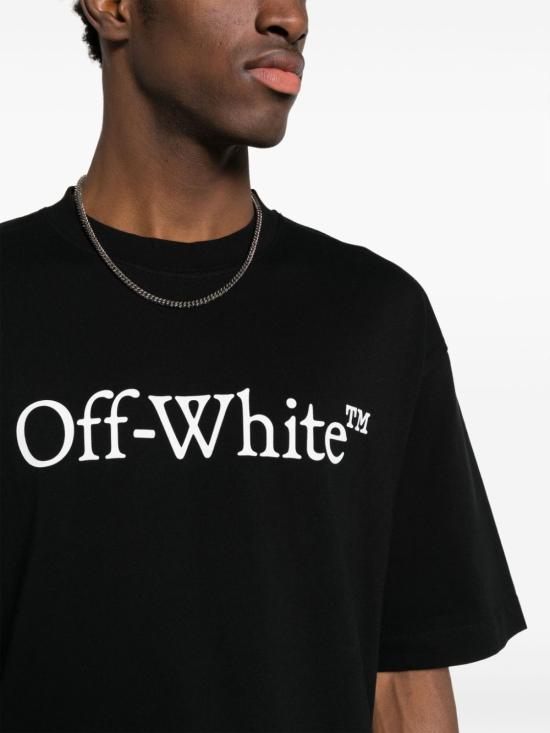 26SS 오프화이트 반팔 티셔츠 OMAA120C99JER008 1001 BLACK - OFF WHITE