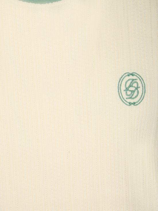 26SS 드롤드무슈 탑 KTS317 CO267 OW White - DROLE DE MONSIEUR