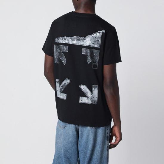 26SS 오프화이트 반팔 티셔츠 OMAA027S26JER001 0001 BLACK - OFF WHITE