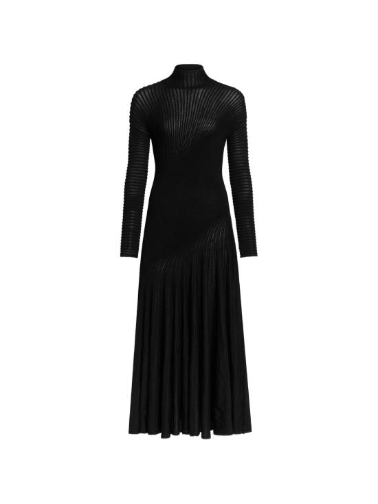26SS 알라이아 미디 원피스 AA9R2834K142C 995 NOIR ALAIA