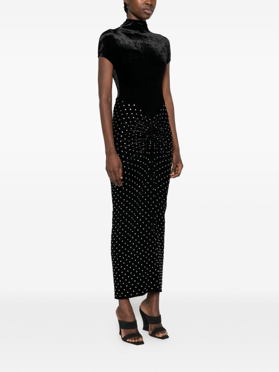 26SS 알라이아 미디 원피스 AA9R2896X094C 781 NOIRCRISTAL 781 NOIR CRISTAL - ALAIA