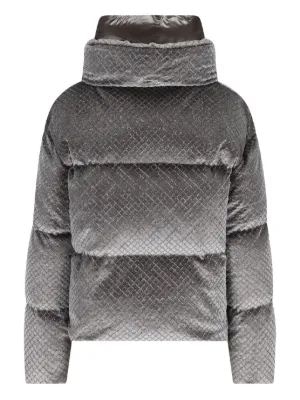 25FW 에르노 벨루어 크롭 다운 자켓 PI002161D12751 9487 FERRO - HERNO
