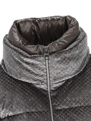 25FW 에르노 벨루어 크롭 다운 자켓 PI002161D12751 9487 FERRO - HERNO