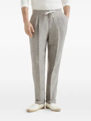 26SS 브루넬로 쿠치넬리 스트레이트 팬츠 MP548E1710 C049 - BRUNELLO CUCINELLI