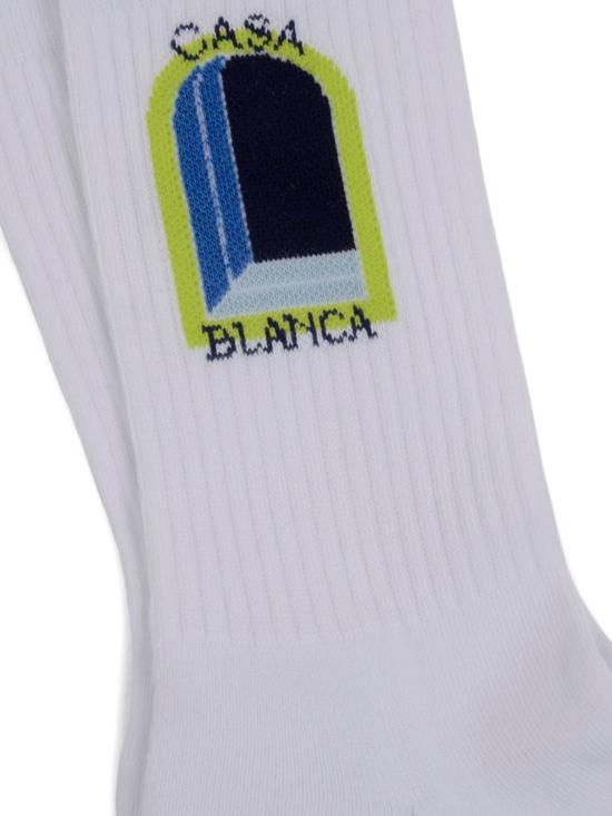 26SS 카사블랑카 양말 ASS26ACC01006 WHITEBLUELIME WHITE BLUE LIME - CASABLANCA